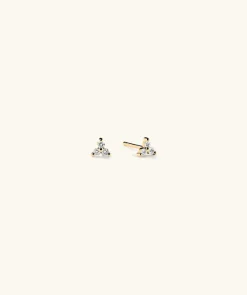 Earrings<Mejuri Mini Lotus Diamond Studs