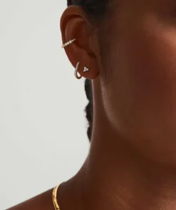 Earrings<Mejuri Mini Lotus Diamond Studs