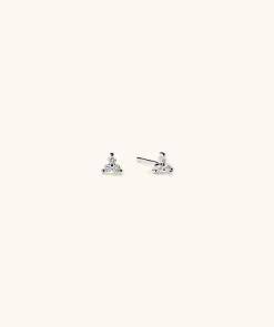 Earrings<Mejuri Mini Lotus Diamond Studs