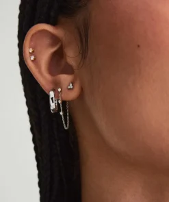 Earrings<Mejuri Mini Lotus Diamond Studs