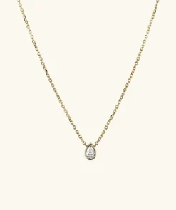 Necklaces<Mejuri Mini Pear Diamond Necklace