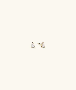 Earrings<Mejuri Mini Pear Diamond Studs
