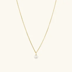 Necklaces<Mejuri Mini Pearl Pendant Necklace