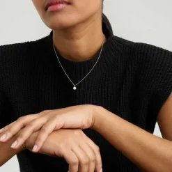 Necklaces<Mejuri Mini Pearl Pendant Necklace