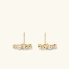 Earrings<Mejuri Mini Pearl Topaz Climber Studs