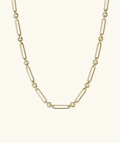 Necklaces<Mejuri Mixed Link Paperclip Chain Charm Necklace