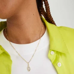 Necklaces<Mejuri Mosaic Enamel Marquise Pendant