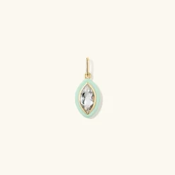 Necklaces<Mejuri Mosaic Enamel Marquise Pendant