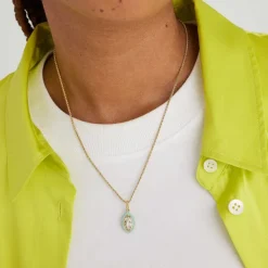 Necklaces<Mejuri Mosaic Enamel Marquise Pendant
