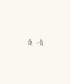 Earrings<Mejuri Mosaic Pear Diamond Studs