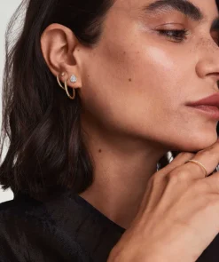 Earrings<Mejuri Mosaic Pear Diamond Studs