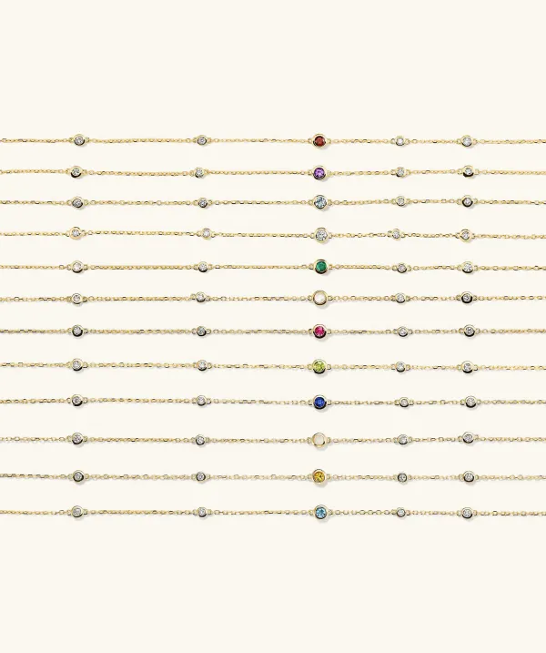 Bracelets<Mejuri Multi Gemstone Station Bracelet