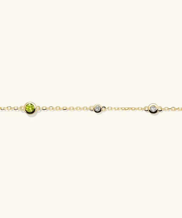 Bracelets<Mejuri Multi Gemstone Station Bracelet
