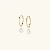 Earrings<Mejuri Organic Pearl Hoop Charms