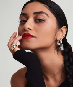 Earrings<Mejuri Patra Large Hoops