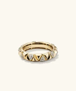 Rings<Mejuri Patra Pav Diamond Ring