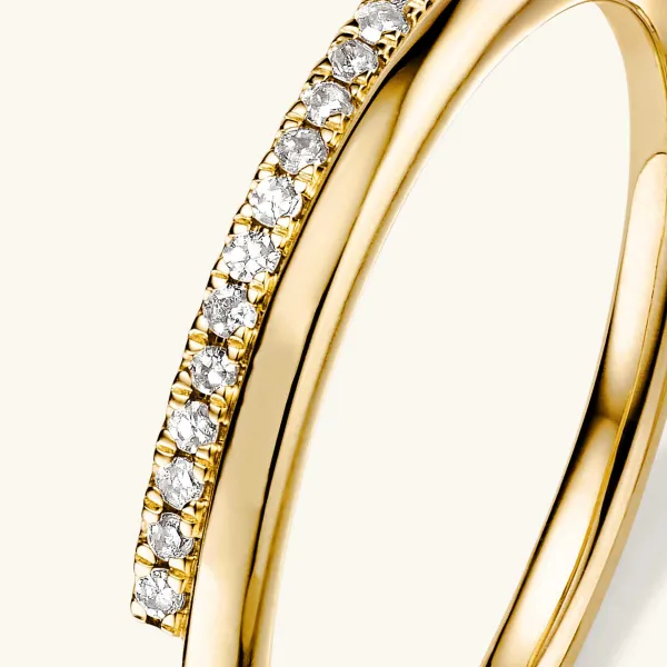 Rings<Mejuri Pav Diamond Bar Stacker Ring