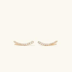 Earrings<Mejuri Pav Diamond Climbers