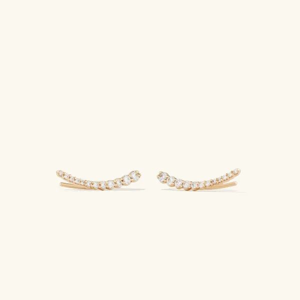 Earrings<Mejuri Pav Diamond Climbers