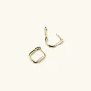 Earrings<Mejuri Pav Diamond Huggie U Hoops