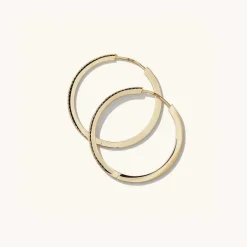 Earrings<Mejuri Pav Diamond Large Hoops