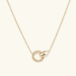 Necklaces<Mejuri Pav Diamond Linked Necklace