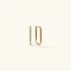 Earrings<Mejuri Pav Diamond Medium U Hoops