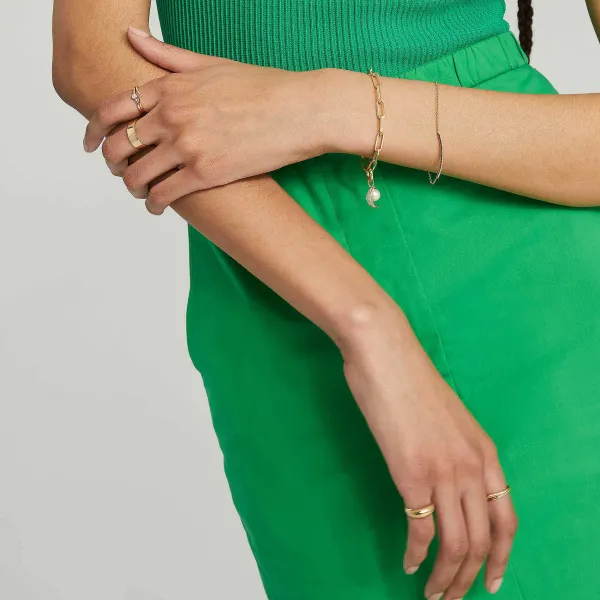 Necklaces<Mejuri Pav Diamond Moon Charm