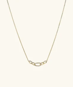 Necklaces<Mejuri Pav Diamond Oversized Curb Necklace