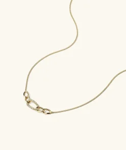 Necklaces<Mejuri Pav Diamond Oversized Curb Necklace