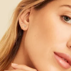 Earrings<Mejuri Pav Diamond Pear Studs