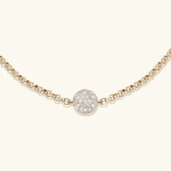 Bracelets<Mejuri Pav Diamond Round Bracelet