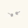 Earrings<Mejuri Pav Diamond Round Studs