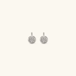 Earrings<Mejuri Pav Diamond Round Studs