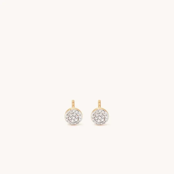Earrings<Mejuri Pav Diamond Round Studs