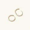 Earrings<Mejuri Pav Diamond Small Hoops
