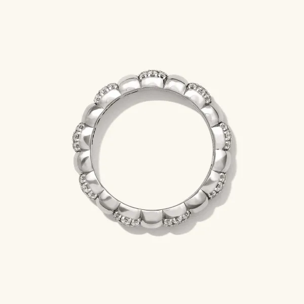 Rings<Mejuri Pav Diamond Soft Charlotte Ring