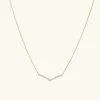 Necklaces<Mejuri Pav Diamond Wishbone Necklace