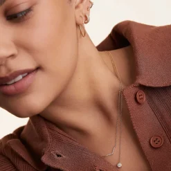 Necklaces<Mejuri Pav Diamond Wishbone Necklace
