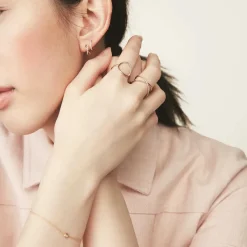Rings<Mejuri Pav Diamond X Ring