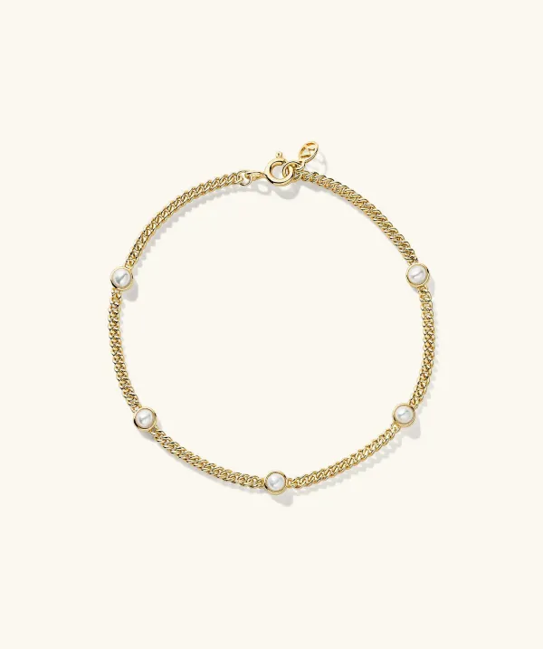 Bracelets<Mejuri Pearl Curb Chain Bracelet