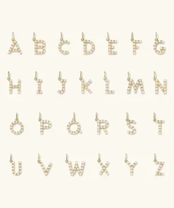 Necklaces<Mejuri Pearl Letter Charm