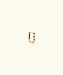 Earrings<Mejuri Pleated Huggie U Hoop
