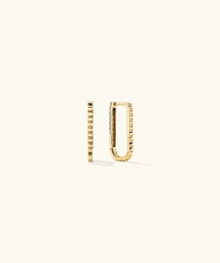 Earrings<Mejuri Pleated Medium U Hoops