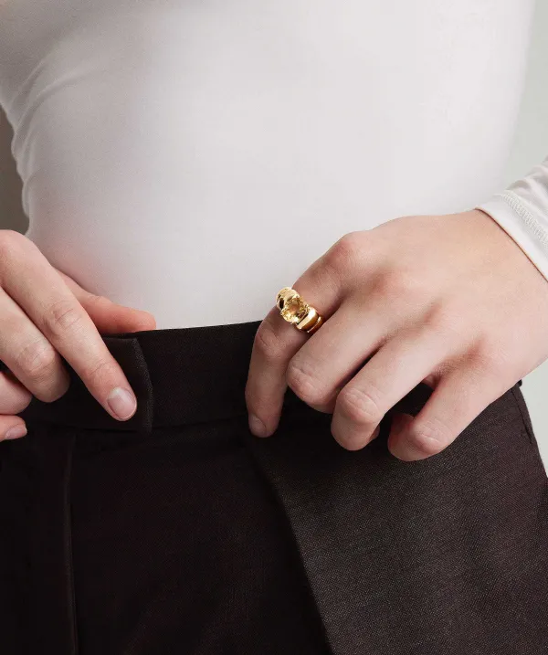 Rings<Mejuri Puffy Charlotte Gemstone Ring