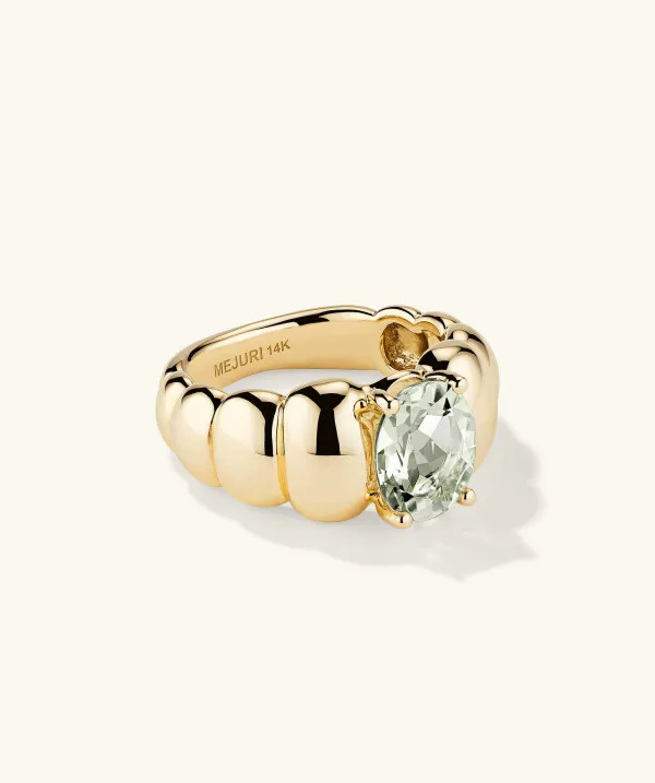 Rings<Mejuri Puffy Charlotte Gemstone Ring