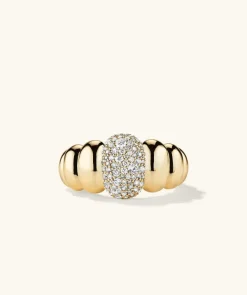 Rings<Mejuri Puffy Charlotte Pav Diamond Ring