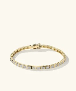 Bracelets<Mejuri Rectangular Micro-Pav Diamond Tennis Bracelet