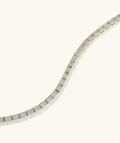 Bracelets<Mejuri Rectangular Micro-Pav Diamond Tennis Bracelet