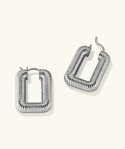 Earrings<Mejuri Ribbed Oversized Hoops
